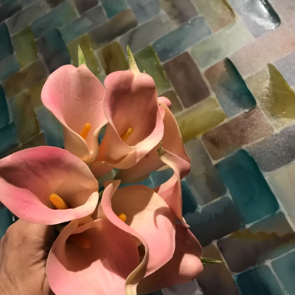 Real Touch Pink Cala Lilies 10 Real Touch Cala Lilies FINAL SALE